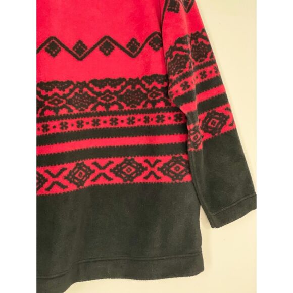 Catalina Fleece Pullover Women's Medium-Large with pockets Southwestern Boho h12 - Picture 11 of 12